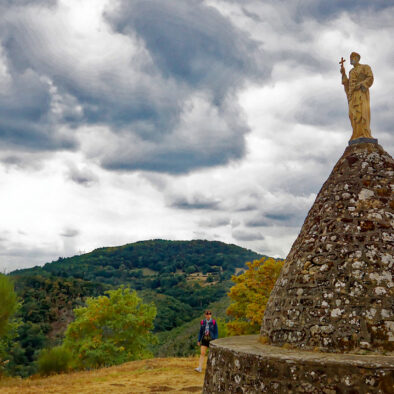 Promenade de Saint Nazaire surplombant la rivière de la Dordogne