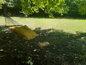 Hamac à l'ombre des arbres